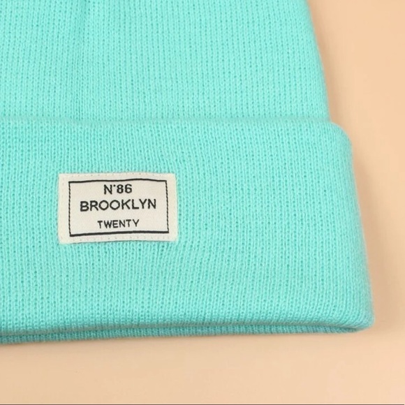 Chic Mint Blue Brooklyn Twenty Beanie OS New - Picture 4 of 4